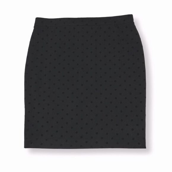 Elle Black Polka Dot Mini Skirt Size Large - Picture 2 of 7